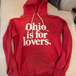 Homage Ohio is for Lovers hoodie Red Medium